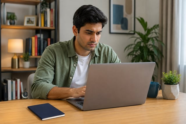 Person reviewing Tanzania eVisa rejection online