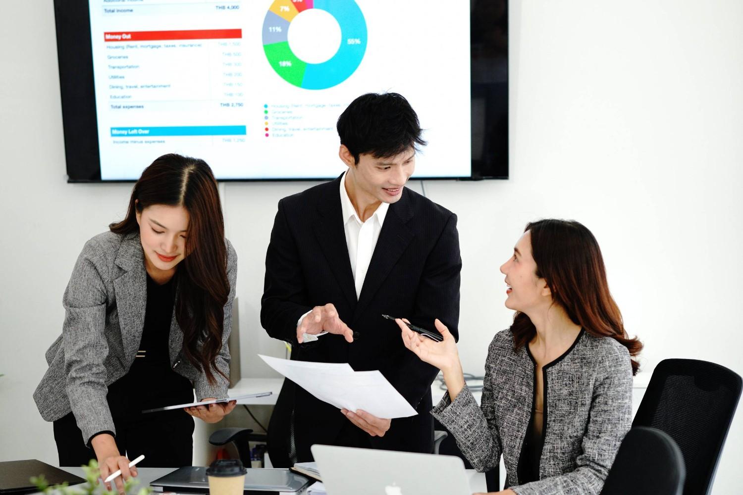 Business partner having a meeting together