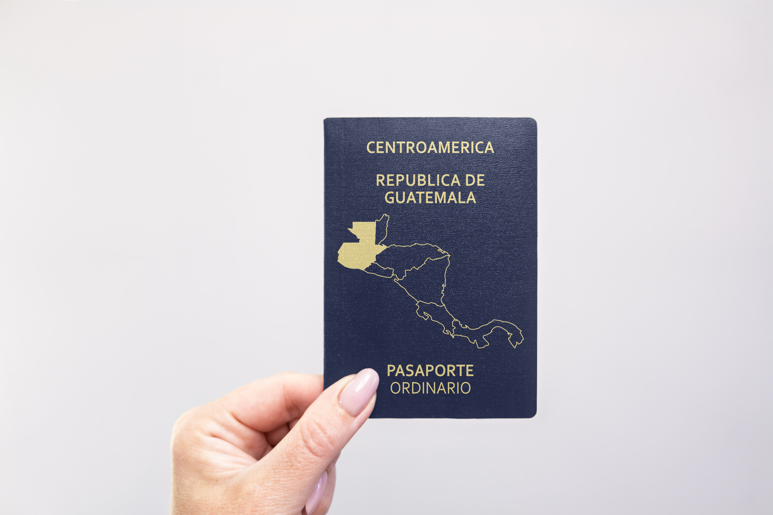 Close Up Of A Guatemala Passport