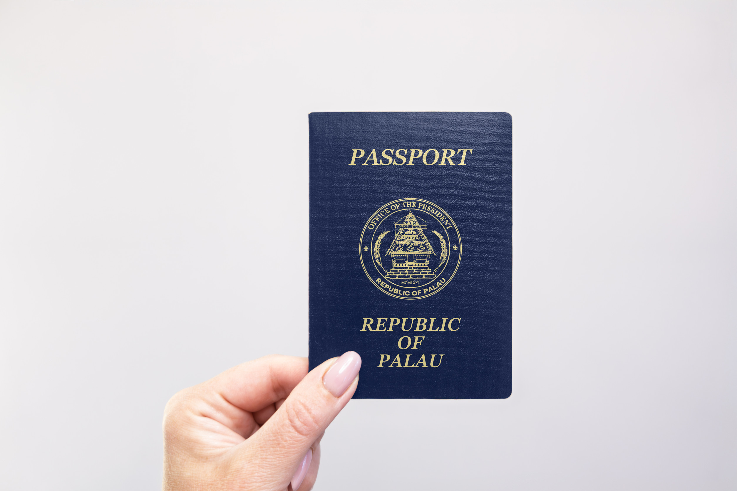 Close Up Of A Palau Passport