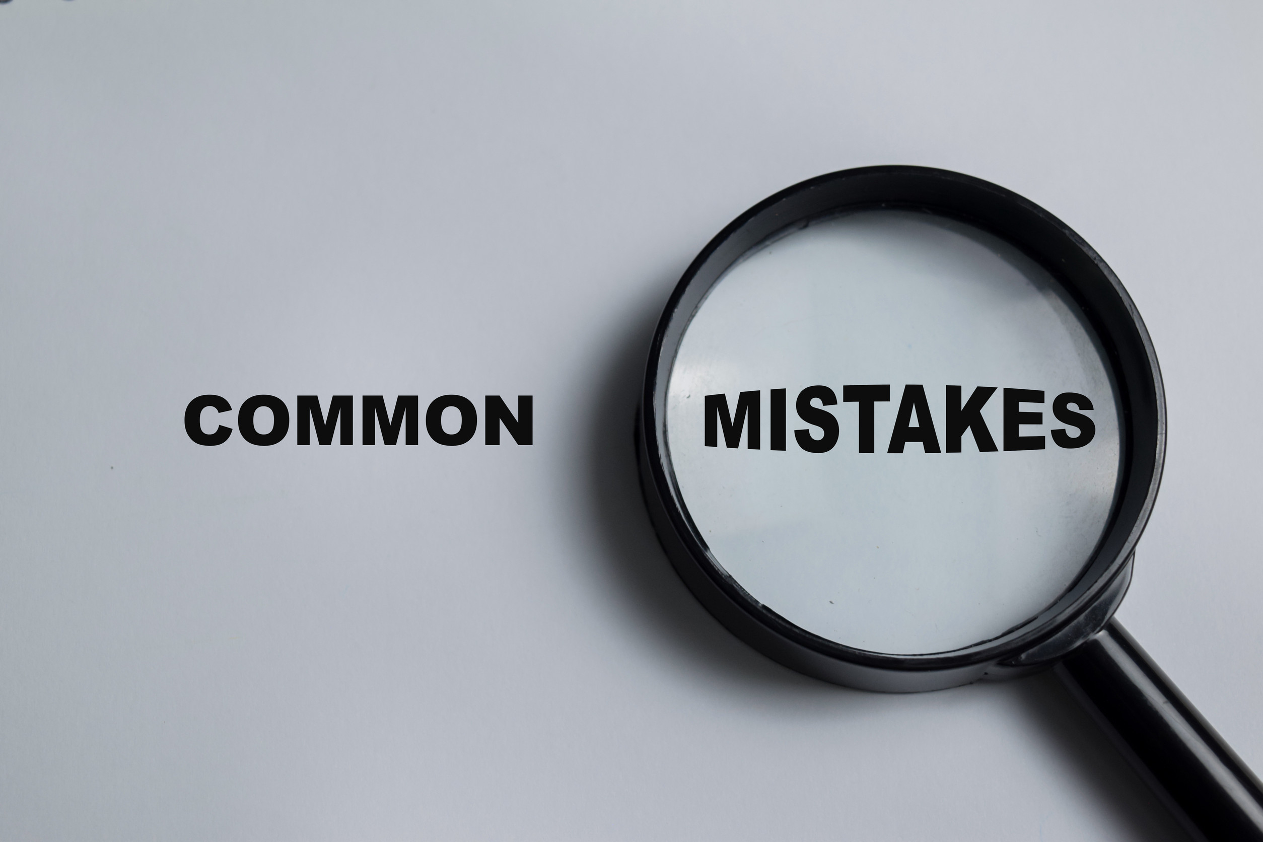 Common Mistakes Concept Book Table