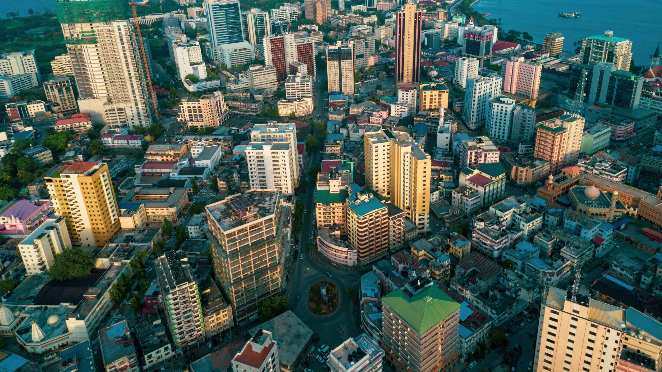 Dar Es Salaam Overview During Dawn