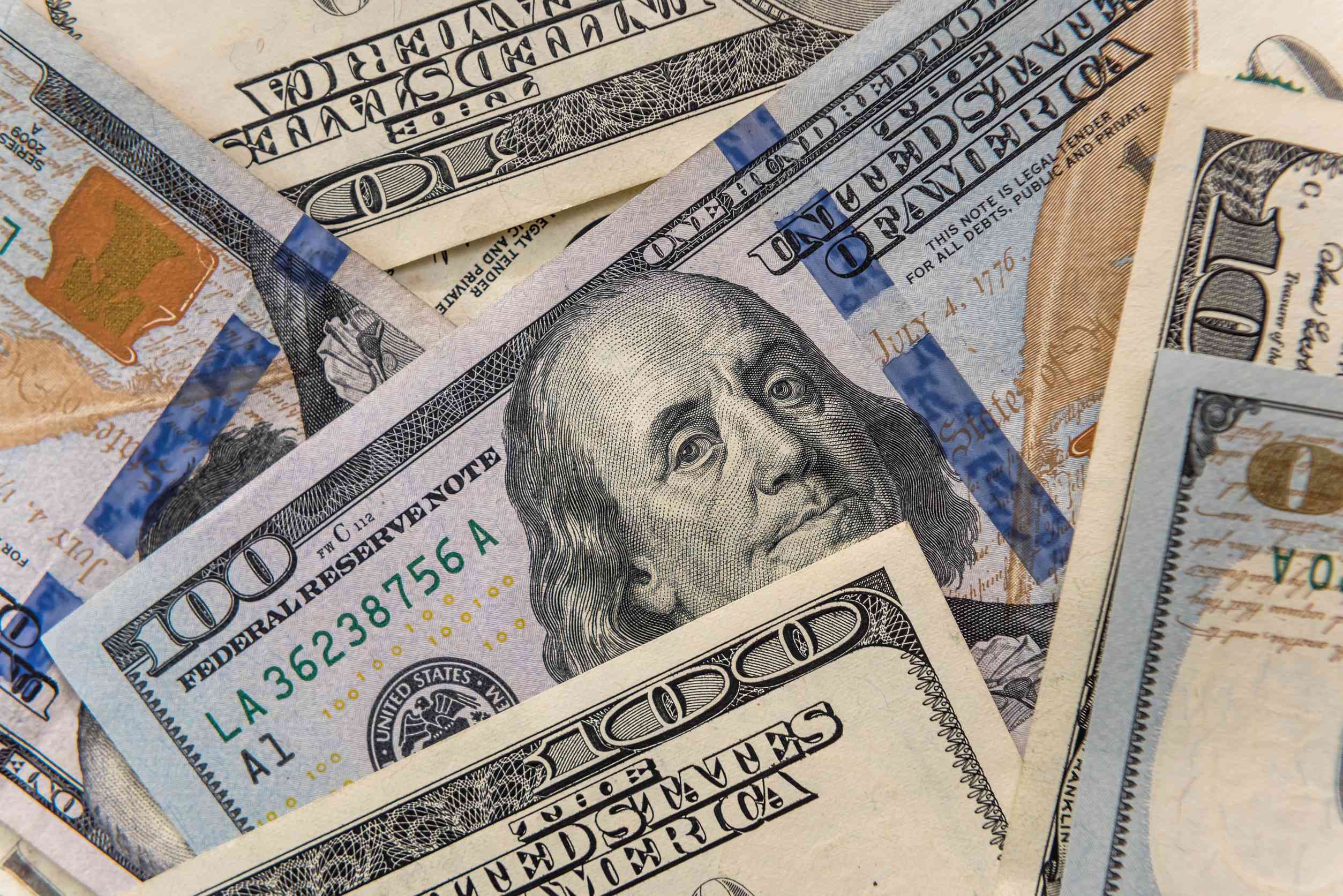 Image Of Us Dollar Bills