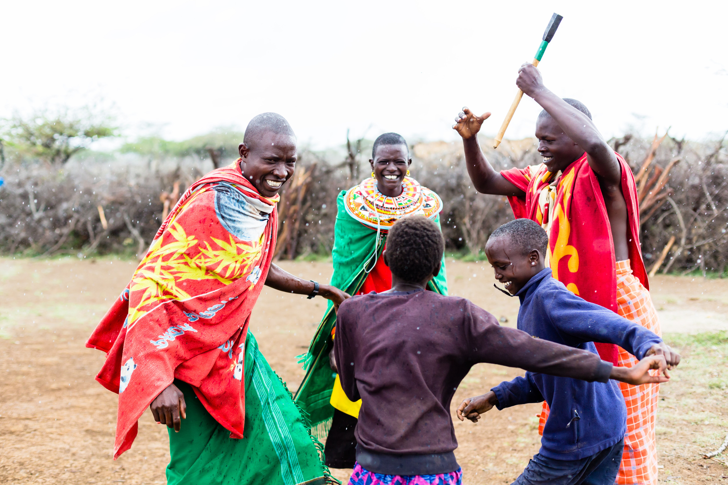 Maasai People Celebrating And Dancing In Tanzania