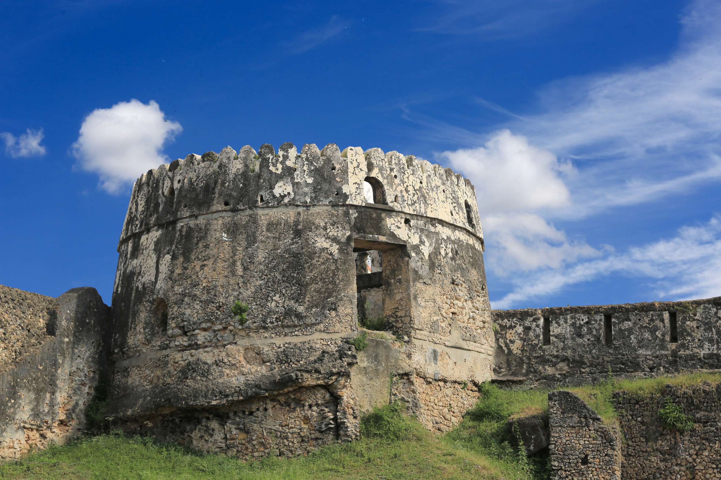 Old Fortress Tower In Stone Town Zanzibar Tanzania