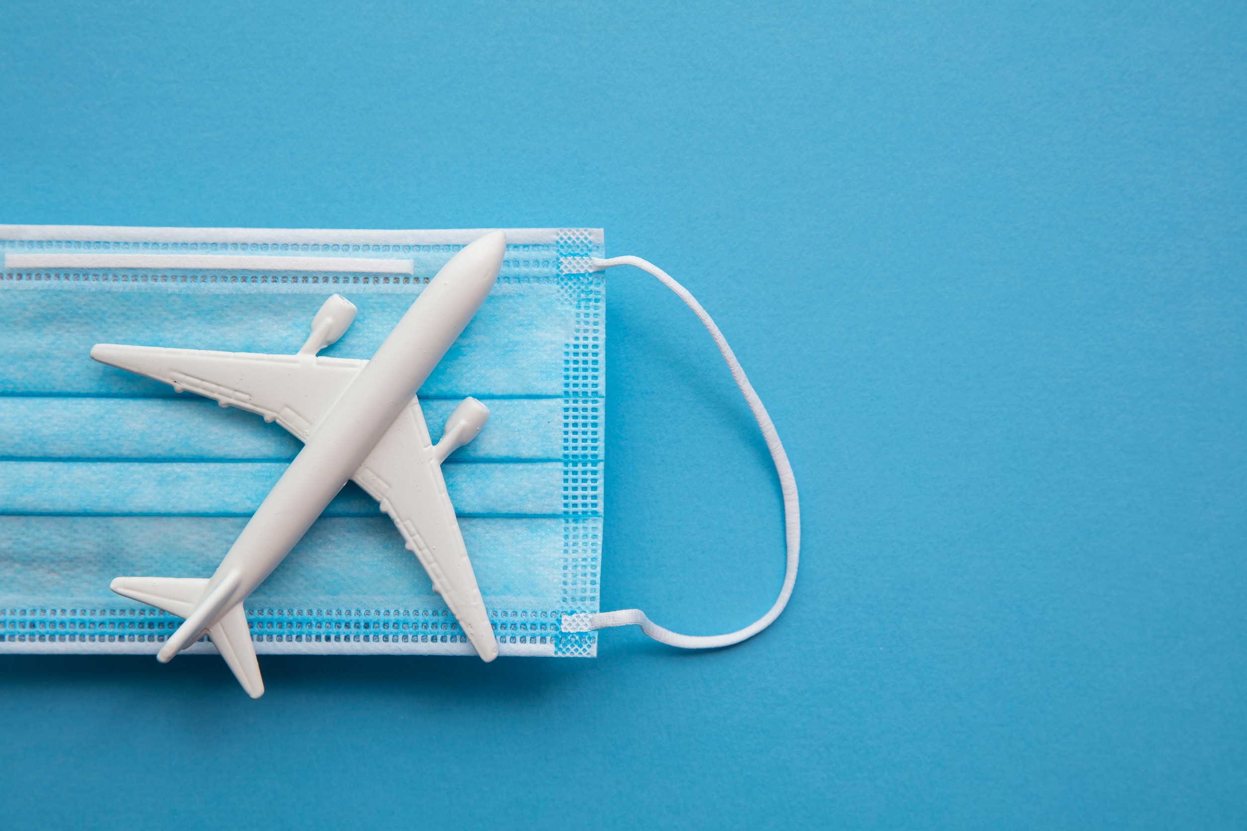 Plane On A Face Mask