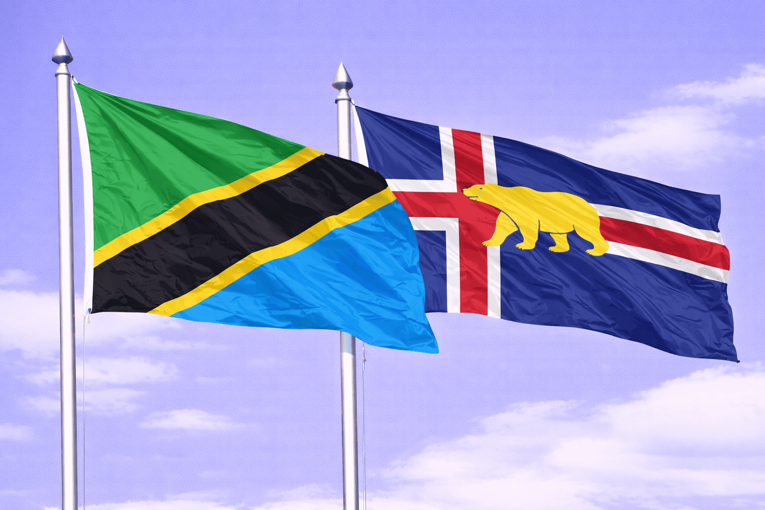 Svalbard And Jan Mayen With Tanzania