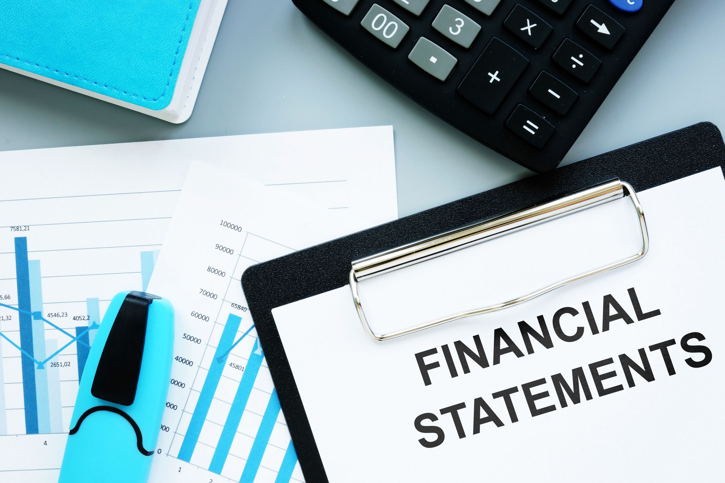 Text Sign Showing Hand Written Words Financial Statements