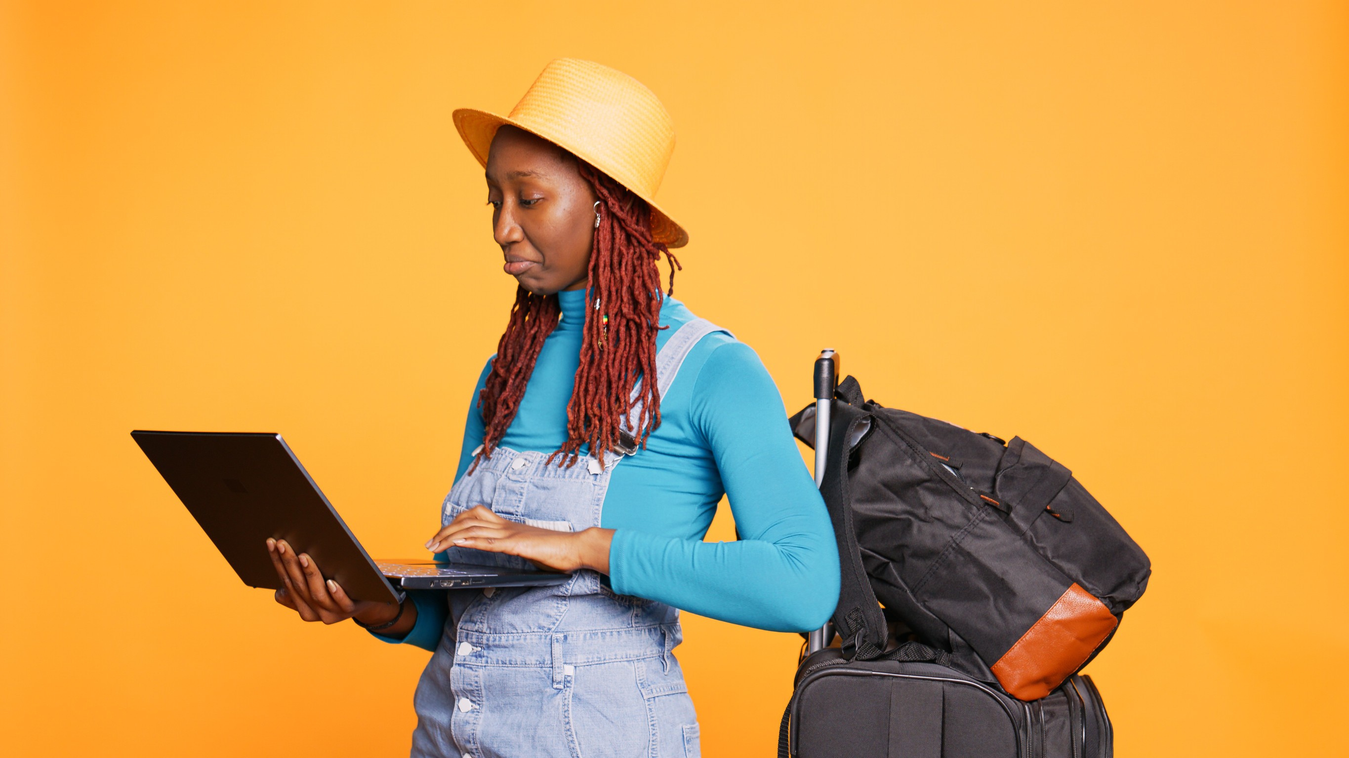 Young Tourist Choosing The Best Insurance For Tanzania